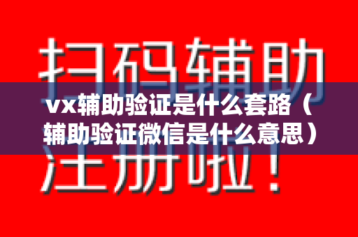 vx辅助验证是什么套路（辅助验证微信是什么意思）